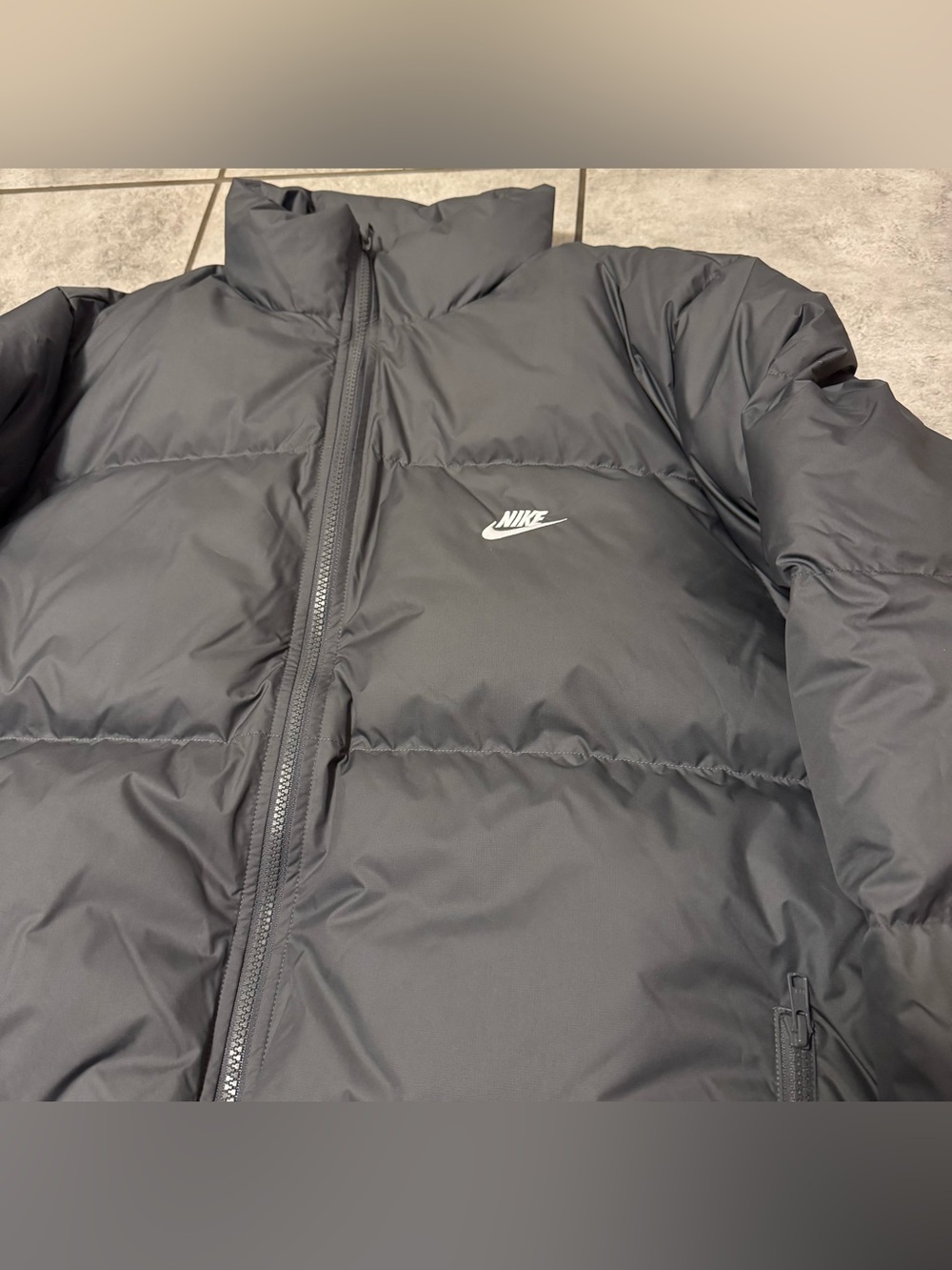 Nike Puffer Jacket Gray 650 Therma Fit Down Full Zip Men’s Size Large NWT - Picture 3 of 11